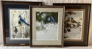 lot 335 image: Trio of Songbird Artwork
