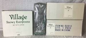lot 303 image: Dept  56 Original Village Accessories- Tree Lot 1 - Includes 4 Boxes