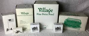 lot 318 image: Dept 56 Original Village Asseccories - Village Essentials - Includes 7 Boxes