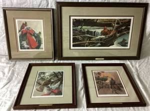 lot 337 image: Winter and Christmas Collection Bird Artwork by Mario Fernandez
