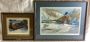 lot 32 image: Ringneck Pheseant Pairs by Fernandez with Winter Refuge and Minnesota Pheasant