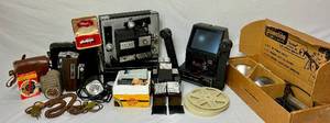 lot 363 image: Vintage 8 MM Mega Bundle Featuring Bell & Howell, Sears, Kodak, and Powelite