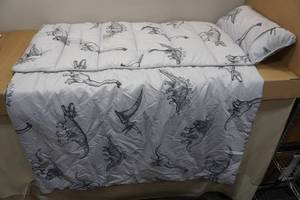 lot 37 image: Wake In Cloud - Toddler Nap Mat with Pillow and Blanket