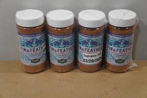 lot 64 image: 4 Plowboys Fin & Feather Citrus, Garlic and Herb Seasoning - 12oz