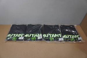 lot 109 image: 4 Monster Energy T-Shirts - XL