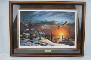 lot 28 image: The Sharing Season by Terry Redlin Hand-Signed Open Addition 1985