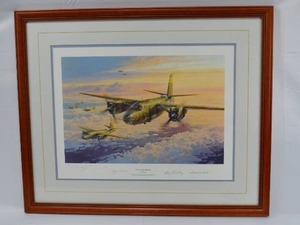 lot 33 image: Military Art Marauder Mission by Robert Taylor COA 4581250
