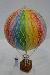 lot 56 image: Floating the Skies - Rainbow Hot Air Balloon