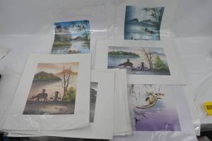 lot 64 image: Lot of 12 Vietnamese Silk Paintings