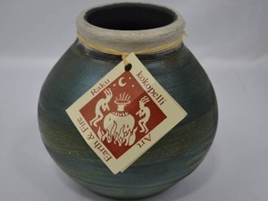 lot 109 image: Raku Pottery Vase