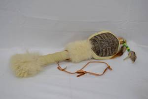 lot 116 image: Native American Turtle Shell Rattle
