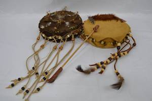 lot 117 image: Lot of 2 Native American Drums
