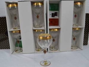 lot 127 image: Cristalleria Fratelli Fumo Wine Glasses Made in Italy