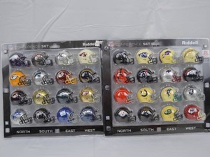 lot 129 image: Riddell NFL Pocket Pro Miniature Helmet Sets