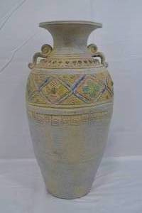 lot 170 image: Terra Cotta Pottery Floor Vase