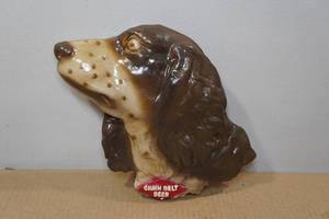lot 128 image: Vintage Grain Belt Beer Chalkware Spaniel