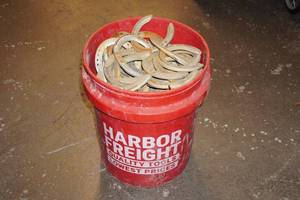 lot 156 image: Bucket of Horseshoes