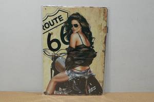 lot 168 image: Novelty Metal Sign - Route 66