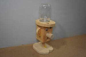 lot 185 image: Handmade Wood Bubble Gum Dispenser