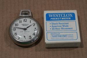 lot 204 image: Vintage Westclox Scotty Pocket Watch