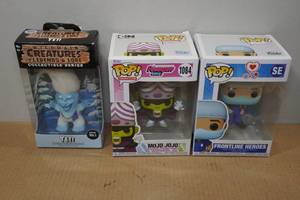 lot 224 image: Funko Pops - Mojo Jojo, Frontline, Yeti
