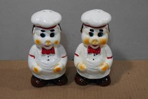 lot 237 image: Chef Salt and Pepper Shakers