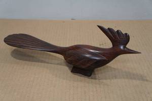 lot 240 image: Carved Wood Texas Road Runner