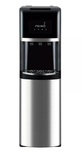 lot 57 image: Primo Deluxe Bottom Loading Stainless Steel Electric Water Dispenser Black HotCold, 5 Gallon