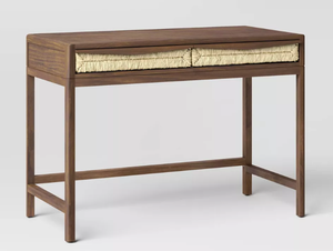 lot 61 image: Withania Desk with Drawers - Threshold Wood Composite, Home Office Furniture, Study Writing Table