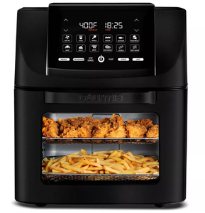 lot 221 image: Gourmia 14qt All-in-One Digital Air Fryer, Oven, Rotisserie & Dehydrator Stainless Steel, 1550W