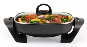 lot 222 image: KitchenSmith by bella 11x11 Skillet with EverGood Ceramic Nonstick Coating