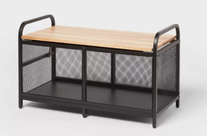 lot 429 image: Metal Storage Bench - Brightroom