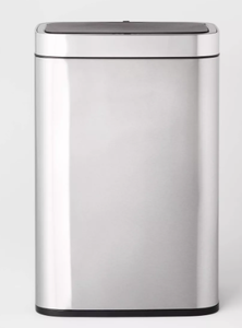 lot 430 image: Motion Wastebasket with Liner - Brightroom Stainless Steel Touchless Kitchen Trash Can, 11.8 Gallon