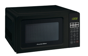 lot 439 image: Proctor Silex 0.7 Cu ft Black Digital Microwave Oven