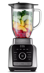 lot 273 image: Gourmia Digital Blender with 8 Total Blend Programs, 4 Speeds & Round-Plated Tamper Gray 1500W, Crushes Ice, Smoothie Maker