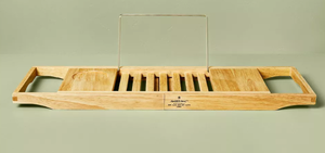 lot 356 image: Expandable Wooden Bathtub Tray Natural - Hearth & Hand