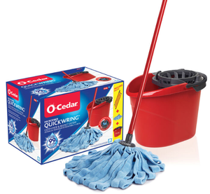 lot 392 image: LOT OF 2 - QuickWring Bucket & Microfiber Cloth Mop System