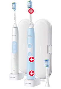 lot 43 image: 2PCS Philips Sonicare Optimal Clean Rechargeable Electric Toothbrush