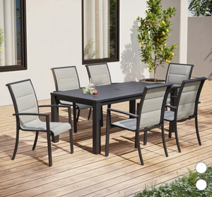 lot 48 image: 7PCS Stillwater Padded Sling Outdoor Patio Dining Set