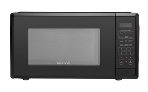 lot 78 image: Kenmore 1.1 cu ft Microwave - Black Countertop Oven, 1000W,