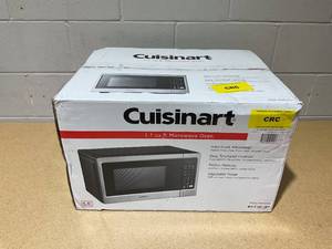 lot 200 image: Cuisinart 1.1 cu ft Microwave Oven Countertop, 1000W, 11 Power Levels, Digital Display, Child Lock