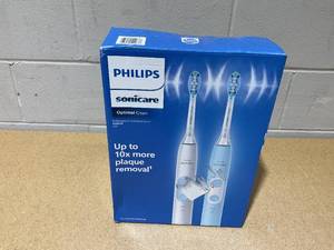 lot 236 image: 2PCS Philips Sonicare Optimal Clean Rechargeable Electric Toothbrush