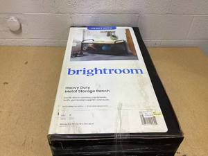 lot 436 image: Metal Storage Bench - Brightroom