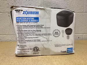 lot 441 image: Zojirushi NW-QAC18 10-Cup Capacity Flat-Top Induction Rice Cooker and Warmer