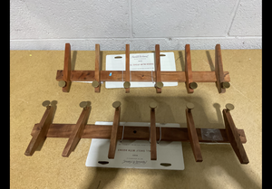 lot 128 image: LOT OF 2 Hearth and Hand with Magnolia Wall Shelf with Hooks