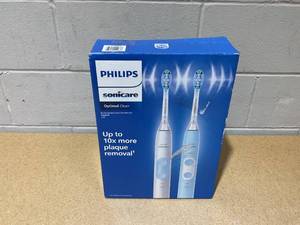 lot 39 image: 2PCS Philips Sonicare Optimal Clean Rechargeable Electric Toothbrush