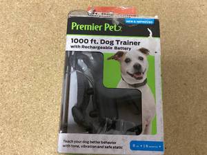 lot 162 image: Premier Pet 1000 foot Dog Trainer with Rechargeable Battery