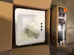 lot 51 image: Glacier Bay Sink and Pedestal Leg  Customer Returns See Pictures