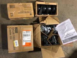 lot 65 image: Lot of Assorted Caster Kits Various Models and Conditions   Customer Returns See Pictures
