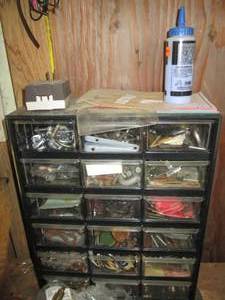 lot 12 image: Multi-drawer organizer plus content...